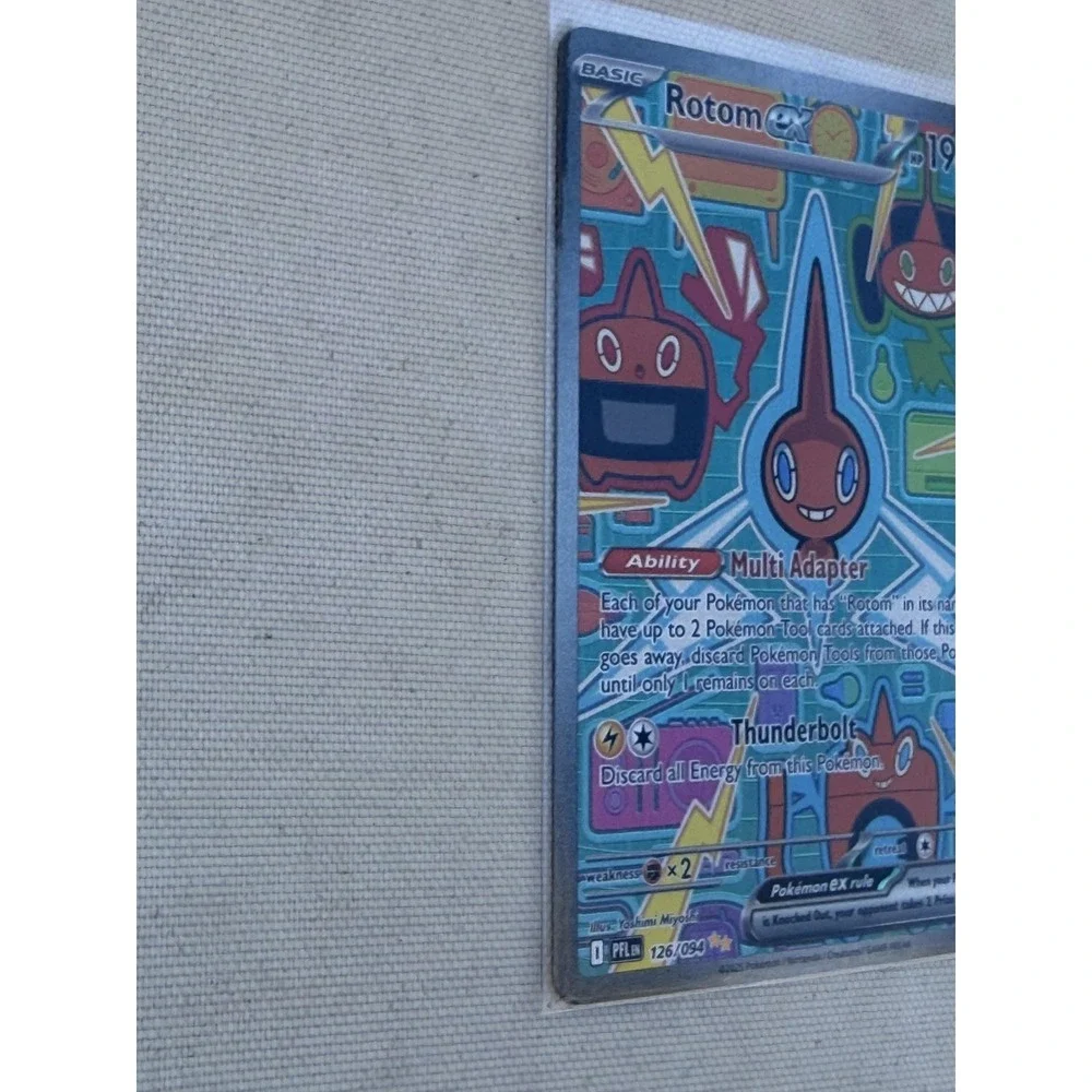 Pokemon TCG Rotom Ex 126/094 Full Art Holo Secret Rare English Moderately Played